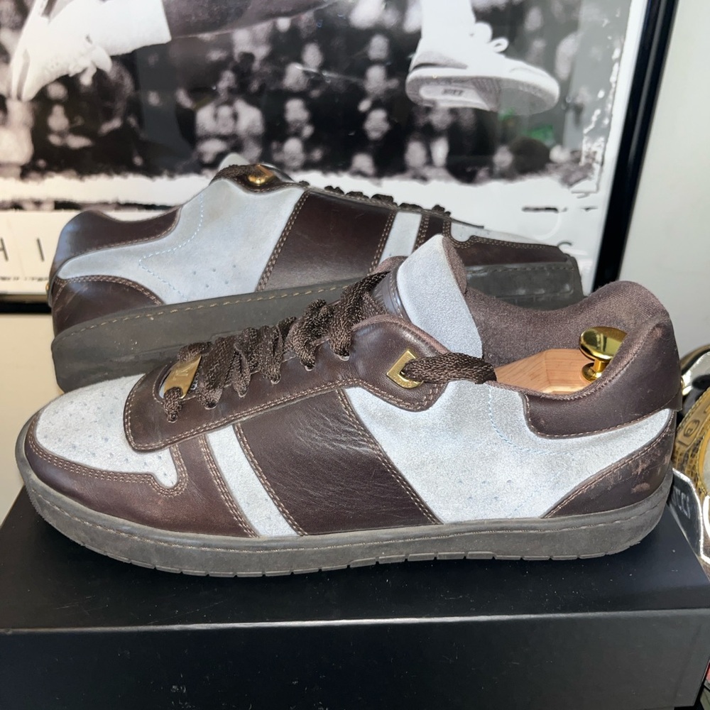 2005 Louis Vuitton Leather Suede Low Sneakers